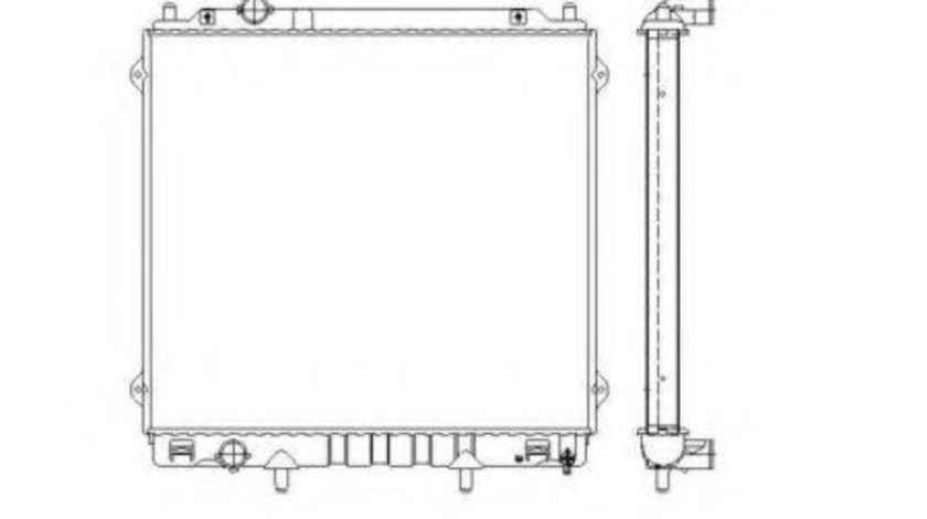 Radiator, racire motor HYUNDAI TERRACAN (HP) (2001 - 2006) NRF 53480 piesa NOUA