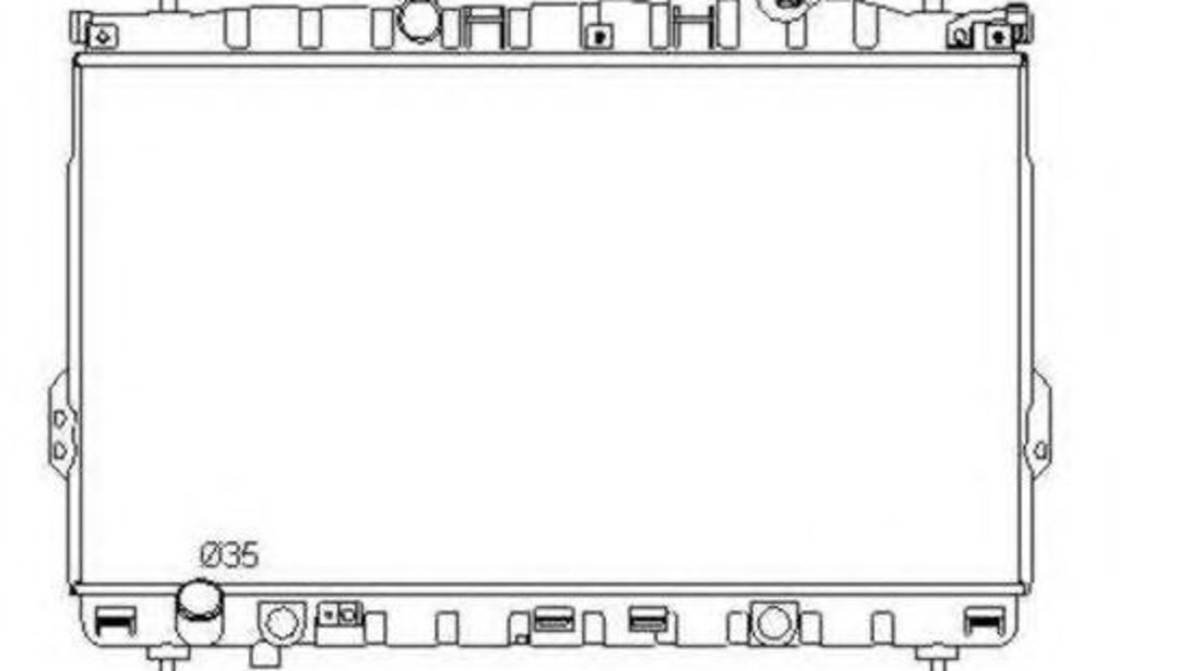 Radiator, racire motor HYUNDAI TRAJET (FO) (2000 - 2008) NRF 53353 piesa NOUA
