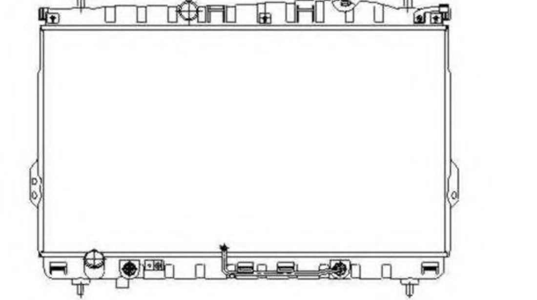 Radiator, racire motor HYUNDAI TRAJET (FO) (2000 - 2008) NRF 53354 piesa NOUA