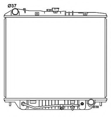Radiator, racire motor ISUZU TROOPER (UB) (1991 - 2000) NRF 53516 piesa NOUA