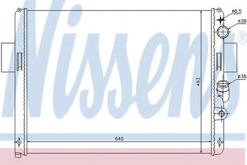 Radiator, racire motor IVECO DAILY III caroserie inchisa/combi (1997 - 2007) NISSENS 61972 piesa NOU...