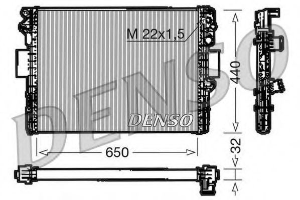 Radiator, racire motor IVECO DAILY III caroserie inchisa/combi (1997 - 2007) DENSO DRM12005 piesa NOUA