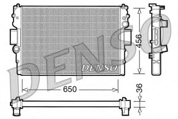 Radiator, racire motor IVECO DAILY III caroserie inchisa/combi (1997 - 2007) DENSO DRM12007 piesa NOUA