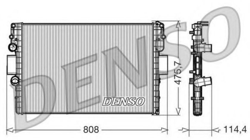 Radiator, racire motor IVECO DAILY IV platou / sasiu (2006 - 2011) DENSO DRM12010 piesa NOUA