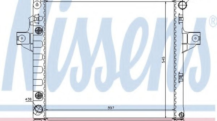 Radiator, racire motor JEEP GRAND CHEROKEE II (WJ, WG) (1998 - 2005) NISSENS 61009 piesa NOUA