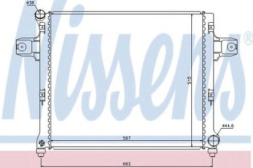 Radiator, racire motor JEEP GRAND CHEROKEE III (WH, WK) (2005 - 2010) NISSENS 61022 piesa NOUA