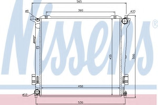 Radiator, racire motor KIA CEED SW (ED) (2007 - 2012) NISSENS 67077 piesa NOUA