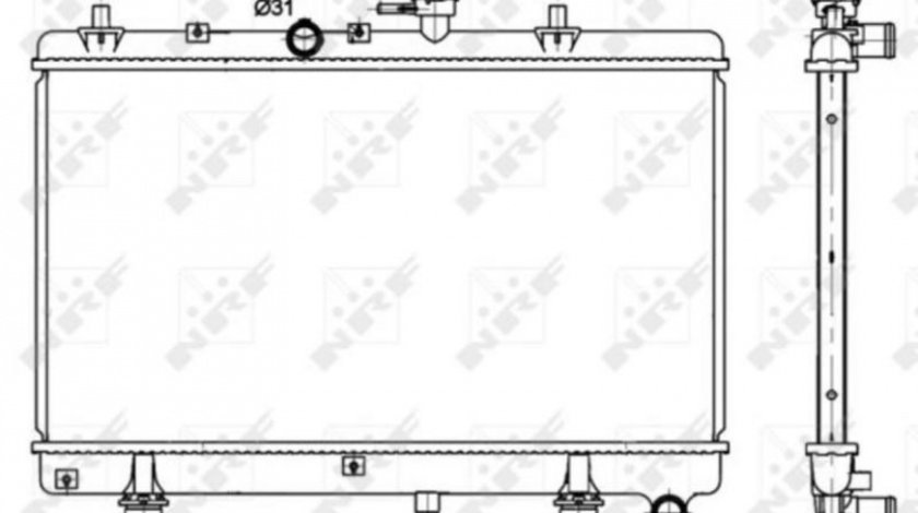 Radiator, racire motor Kia RIO limuzina (DC_) 2000-2005 #2 01333021