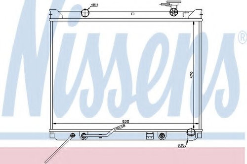 Radiator, racire motor KIA SORENTO I (JC) (2002 - 2009) NISSENS 66682 piesa NOUA
