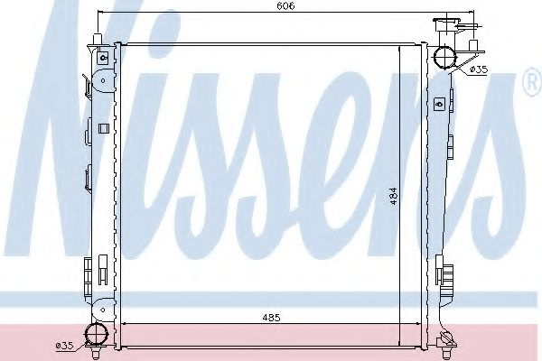 Radiator, racire motor KIA SPORTAGE (SL) (2009 - 2016) NISSENS 67517 piesa NOUA