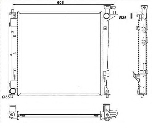 Radiator, racire motor KIA SPORTAGE (SL) (2009 - 2016) NRF 53054 piesa NOUA