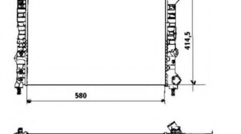 Radiator, racire motor LANCIA LYBRA (839AX) (1999 - 2005) NRF 58169 piesa NOUA