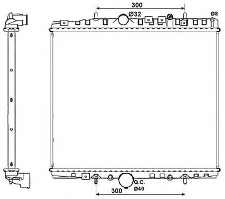Radiator, racire motor LANCIA PHEDRA (179) (2002 - 2010) NRF 58315 piesa NOUA