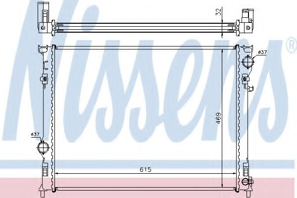Radiator, racire motor LANCIA THEMA (LX) (2011 - 2016) NISSENS 61014A piesa NOUA