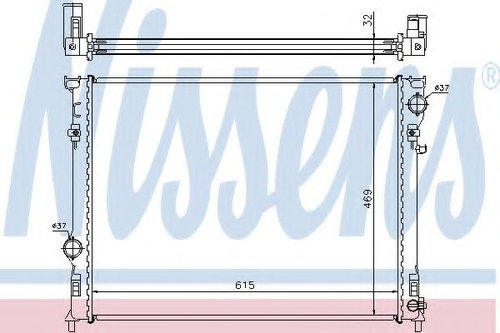 Radiator, racire motor LANCIA THEMA (LX) (2011 - 2016) NISSENS 61014A piesa NOUA