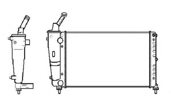 Radiator, racire motor LANCIA YPSILON (843) (2003 - 2011) NRF 53619 piesa NOUA