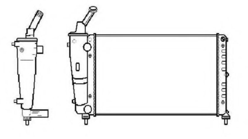 Radiator, racire motor LANCIA YPSILON (843) (2003 - 2011) NRF 53619 piesa NOUA