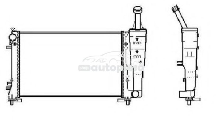 Radiator, racire motor LANCIA YPSILON (843) (2003 - 2011) ITN 01-2308FT piesa NOUA