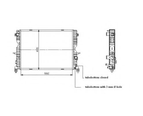 Radiator, racire motor LAND ROVER DISCOVERY II (LJ, LT) (1998 - 2004) NRF 509729 piesa NOUA