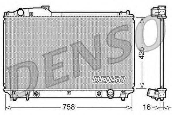 Radiator, racire motor LEXUS LS (UCF30) (2000 - 2006) DENSO DRM51003 piesa NOUA