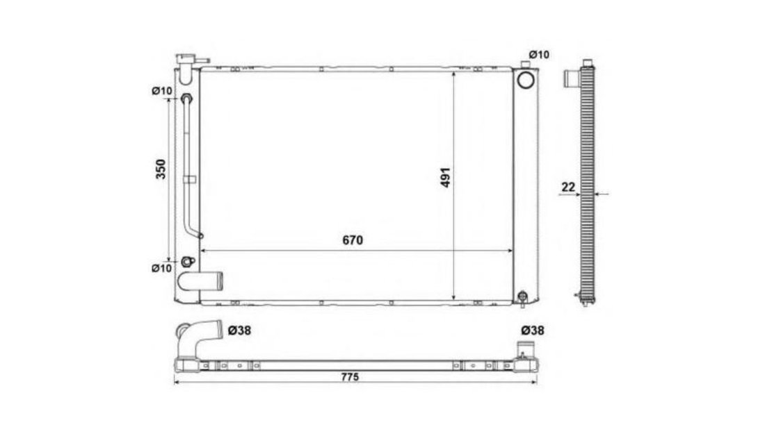 Radiator, racire motor Lexus RX (MHU3_, GSU3_, MCU3_) 2003-2008 #2 01153181