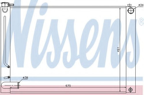 Radiator, racire motor LEXUS RX (MHU3, GSU3, MCU3) (2003 - 2008) NISSENS 64660 piesa NOUA