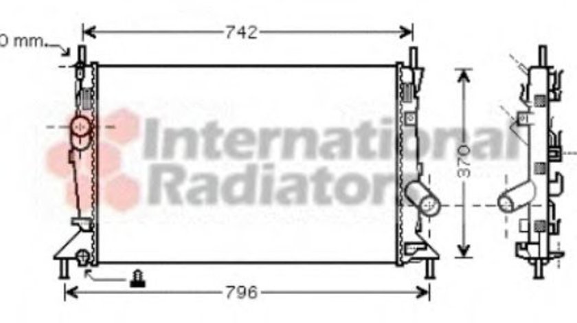 Radiator, racire motor MAZDA 3 (BK) (2003 - 2009) VAN WEZEL 18002370 piesa NOUA