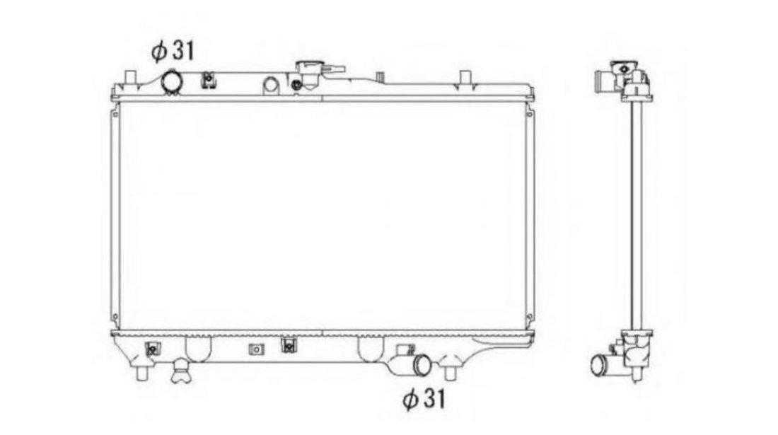 Radiator, racire motor Mazda 323 F Mk IV (BG) 1987-1994 #2 01272042