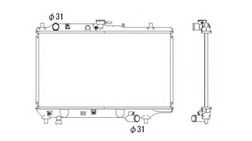 Radiator, racire motor Mazda 323 S Mk IV (BG) 1989-1994 #2 01272042