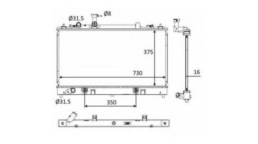 Radiator, racire motor Mazda 6 (GG) 2002-2008 #3 107281