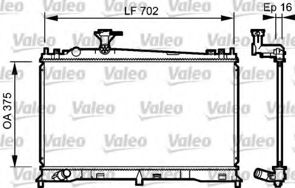 Radiator, racire motor MAZDA 6 (GG) (2002 - 2008) VALEO 735053 piesa NOUA