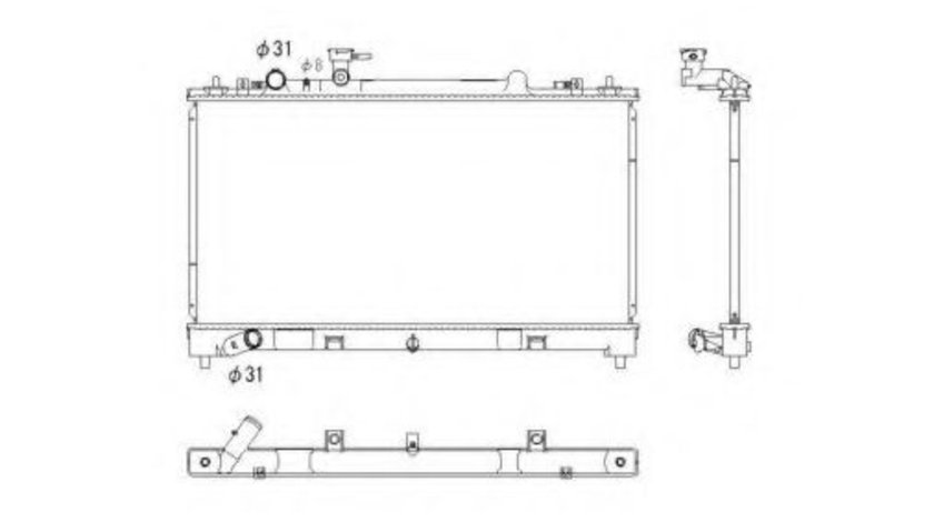 Radiator, racire motor MAZDA 6 Hatchback (GG) (2002 - 2008) NRF 53752 piesa NOUA