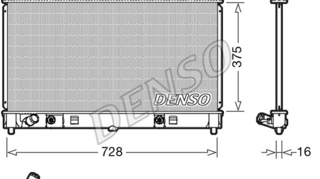 Radiator, racire motor MAZDA 6 Saloon (GG) DENSO DRM44029