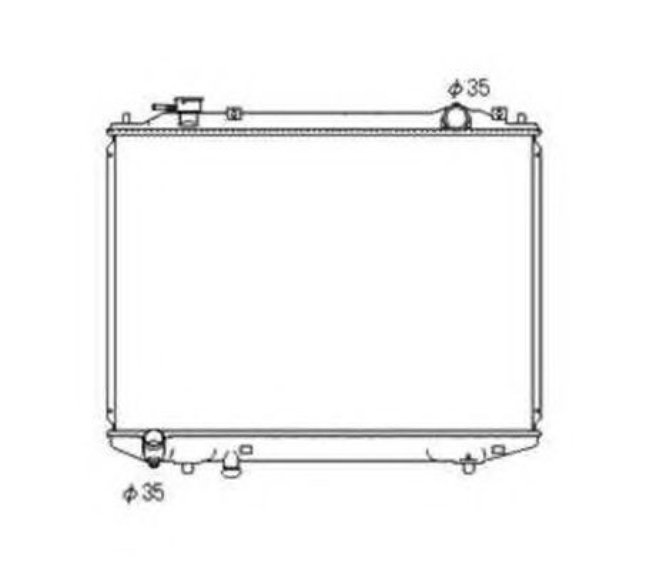 Radiator, racire motor MAZDA B-SERIE (UN) (1998 - 2006) NRF 53567 piesa NOUA