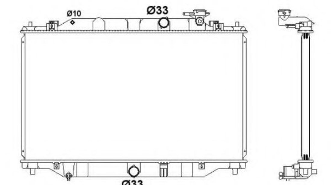 Radiator, racire motor MAZDA CX-5 (KE, GH) (2011 - 2016) NRF 58416 piesa NOUA