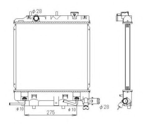 Radiator, racire motor MAZDA DEMIO (DW) (1996 - 2003) NRF 53434 piesa NOUA