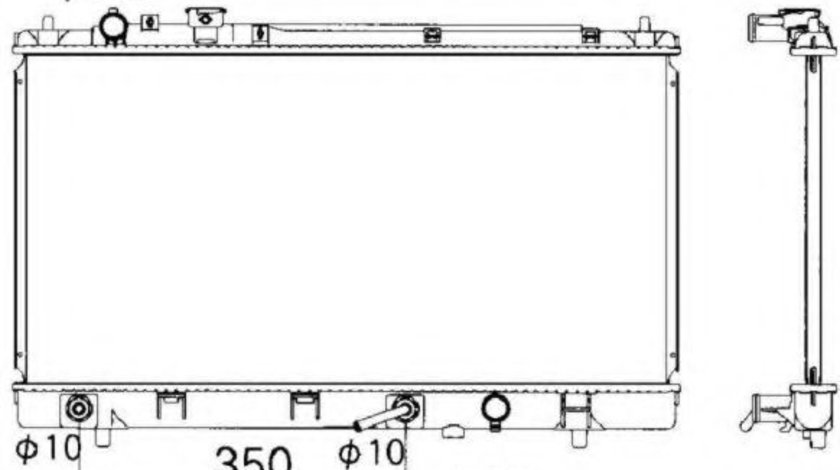 Radiator, racire motor MAZDA PREMACY (CP) (1999 - 2005) NRF 53340 piesa NOUA