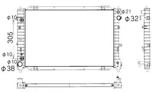 Radiator, racire motor MAZDA TRIBUTE (EP) (2000 - 2008) NRF 53377 piesa NOUA