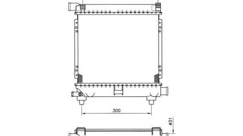 Radiator, racire motor Mercedes 190 (W201) 1982-1993 #2 01062089