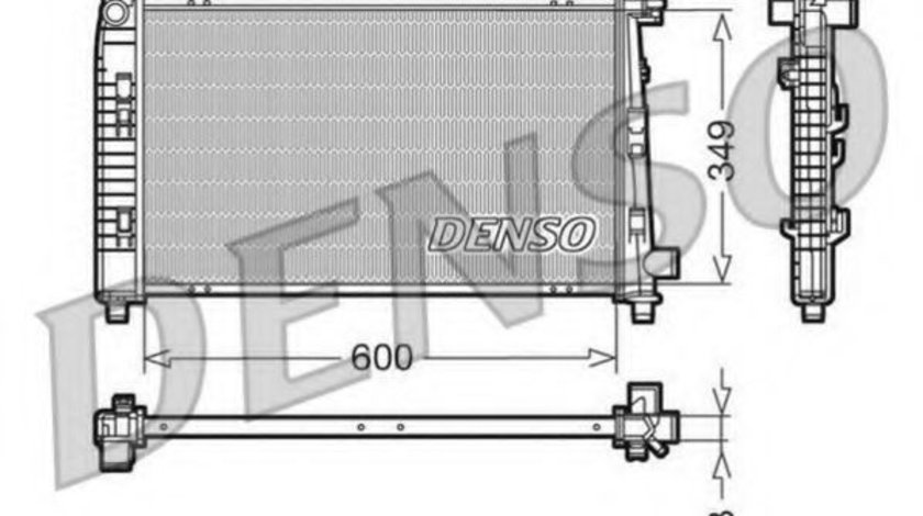 Radiator, racire motor MERCEDES A-CLASS (W168) (1997 - 2004) DENSO DRM17100 piesa NOUA