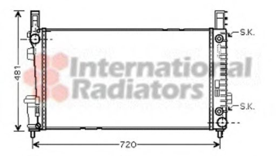 Radiator, racire motor MERCEDES A-CLASS (W169) (2004 - 2012) VAN WEZEL 30002364 piesa NOUA