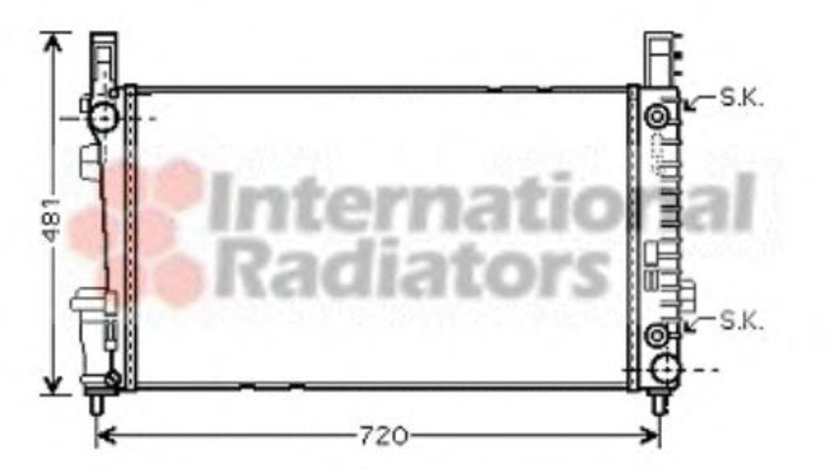 Radiator, racire motor MERCEDES B-CLASS (W245) (2005 - 2011) VAN WEZEL 30002364 piesa NOUA