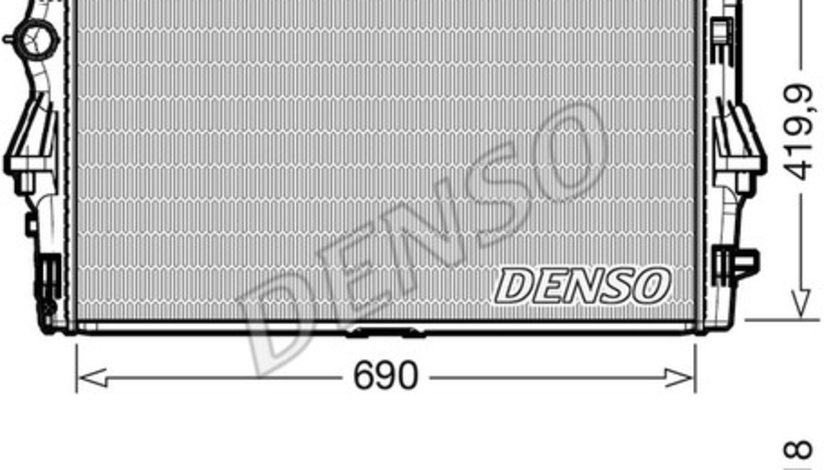 Radiator, racire motor MERCEDES-BENZ VITO Tourer (W447) DENSO DRM17114