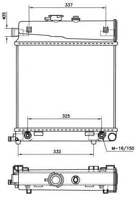 Radiator, racire motor MERCEDES C-CLASS Combi (S202) (1996 - 2001) NRF 58232 piesa NOUA