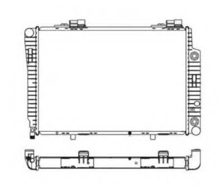 Radiator, racire motor MERCEDES C-CLASS Combi (S202) (1996 - 2001) NRF 51281 piesa NOUA