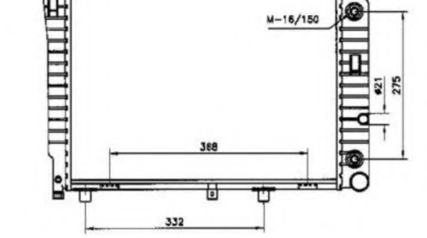 Radiator, racire motor MERCEDES C-CLASS (W202) (1993 - 2000) NRF 50534 piesa NOUA