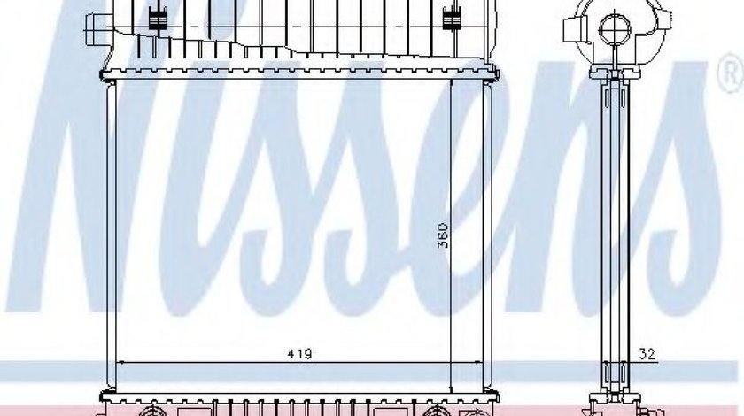 Radiator, racire motor MERCEDES C-CLASS (W202) (1993 - 2000) NISSENS 62708A piesa NOUA
