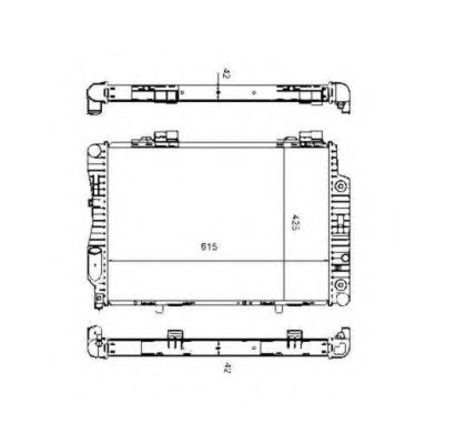 Radiator, racire motor MERCEDES C-CLASS (W202) (1993 - 2000) NRF 55345 piesa NOUA
