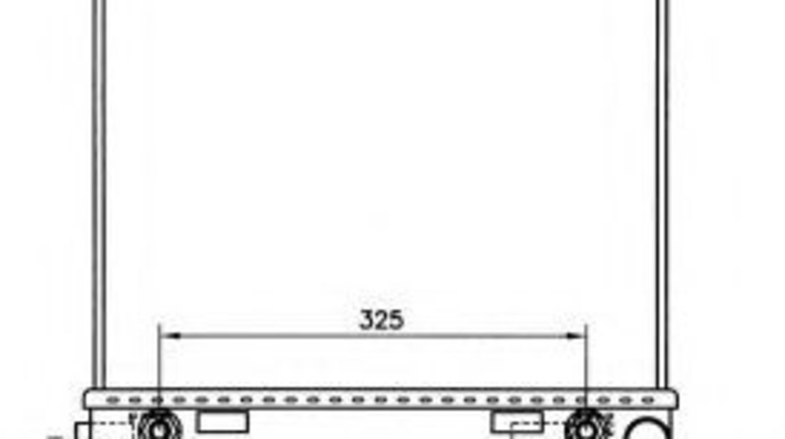 Radiator, racire motor MERCEDES C-CLASS (W202) (1993 - 2000) NRF 58232 piesa NOUA