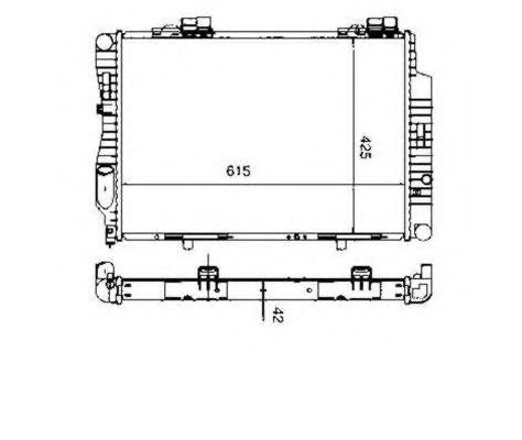 Radiator, racire motor MERCEDES C-CLASS (W202) (1993 - 2000) NRF 55333 piesa NOUA